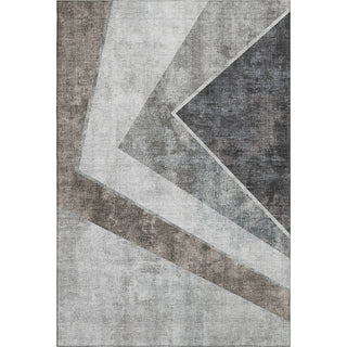 Piper Looms Mayfield Geometric AMF671 Gray Machine Washable Area Rug main image