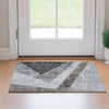 Piper Looms Mayfield Geometric AMF671 Gray Machine Washable Area Rug Scatter Lifestyle Image Feature