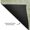 Piper Looms Mayfield Geometric AMF671 Olive Machine Washable Area Rug Backing Image