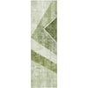 Piper Looms Mayfield Geometric AMF671 Olive Machine Washable Area Rug Runner Main Image