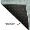 Piper Looms Mayfield Geometric AMF671 Teal Machine Washable Area Rug Backing Image