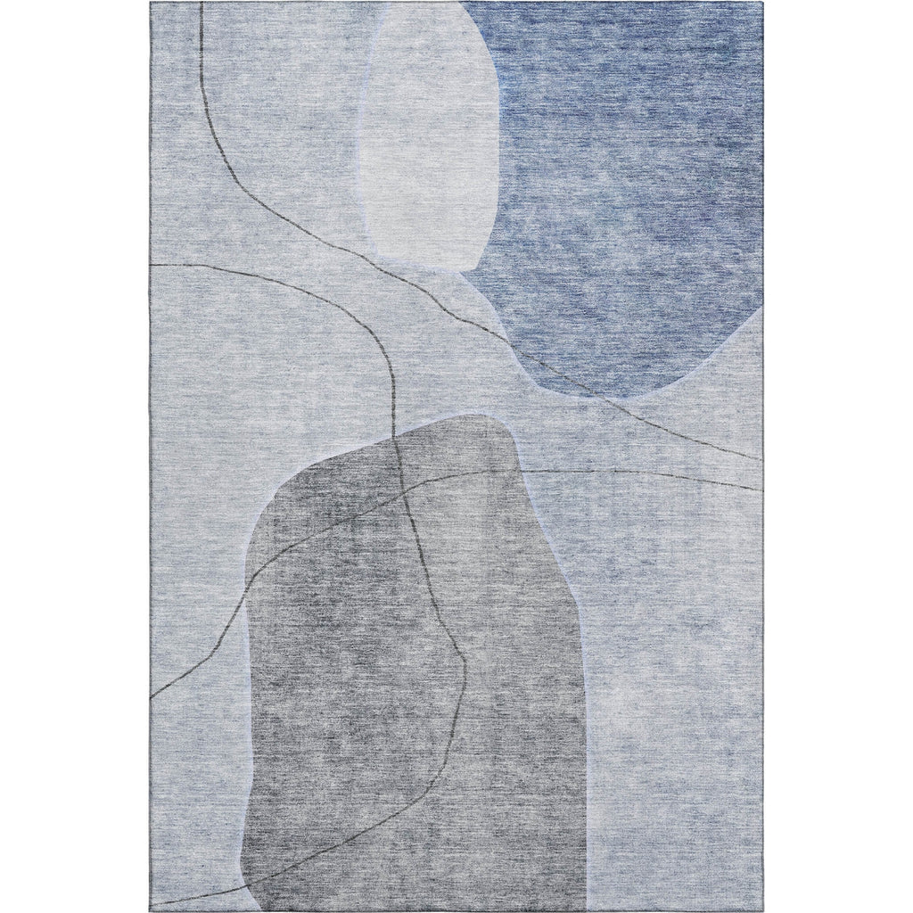Piper Looms Mayfield Abstract AMF672 Blue Machine Washable Area Rug main image