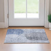 Piper Looms Mayfield Abstract AMF672 Blue Machine Washable Area Rug Scatter Lifestyle Image Feature