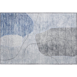 Piper Looms Mayfield Abstract AMF672 Blue Machine Washable Area Rug Scatter Main Image