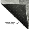 Piper Looms Mayfield Abstract AMF672 Gray Machine Washable Area Rug Backing Image