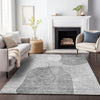 Piper Looms Mayfield Abstract AMF672 Gray Machine Washable Area Rug Lifestyle Image Feature