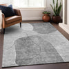 Piper Looms Mayfield Abstract AMF672 Gray Machine Washable Area Rug Lifestyle Image Feature