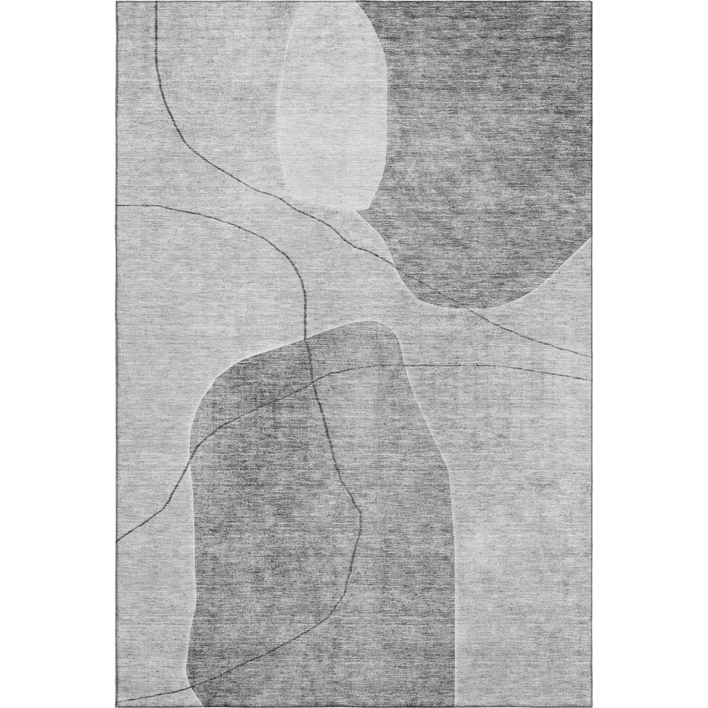 Piper Looms Mayfield Abstract AMF672 Gray Machine Washable Area Rug main image