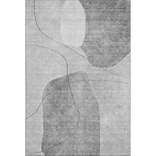 Piper Looms Mayfield Abstract AMF672 Gray Machine Washable Area Rug main image
