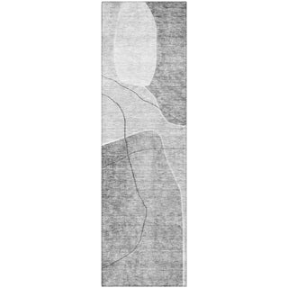 Piper Looms Mayfield Abstract AMF672 Gray Machine Washable Area Rug Runner Main Image