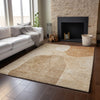 Piper Looms Mayfield Abstract AMF672 Paprika Machine Washable Area Rug Lifestyle Image Feature