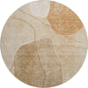 Piper Looms Mayfield Abstract AMF672 Paprika Machine Washable Area Rug Round Main Image