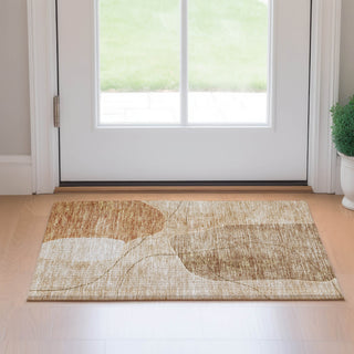 Piper Looms Mayfield Abstract AMF672 Paprika Machine Washable Area Rug Scatter Lifestyle Image Feature