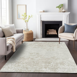 Piper Looms Mayfield Floral AMF673 Beige Machine Washable Area Rug Lifestyle Image Feature