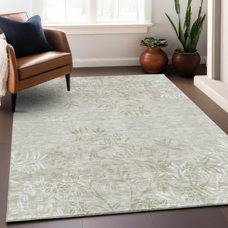 Piper Looms Mayfield Floral AMF673 Beige Machine Washable Area Rug Lifestyle Image Feature