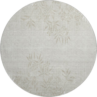 Piper Looms Mayfield Floral AMF673 Beige Machine Washable Area Rug Round Main Image