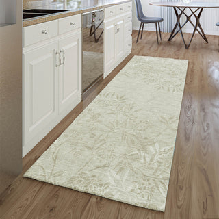 Piper Looms Mayfield Floral AMF673 Beige Machine Washable Area Rug Runner Lifestyle Image Feature