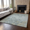 Piper Looms Mayfield Floral AMF673 Gray Machine Washable Area Rug Lifestyle Image Feature