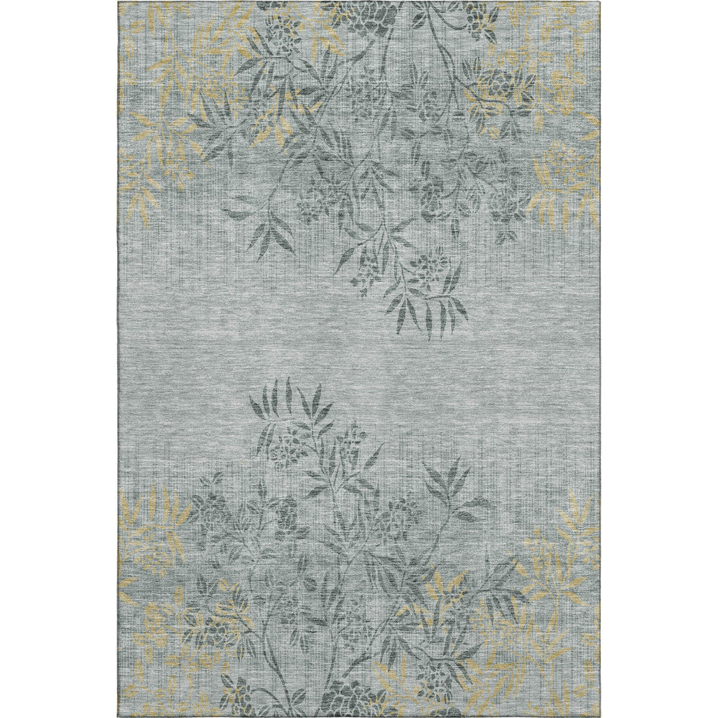 Piper Looms Mayfield Floral AMF673 Gray Machine Washable Area Rug main image
