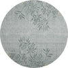 Piper Looms Mayfield Floral AMF673 Gray Machine Washable Area Rug Round Main Image