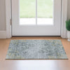 Piper Looms Mayfield Floral AMF673 Gray Machine Washable Area Rug Scatter Lifestyle Image Feature