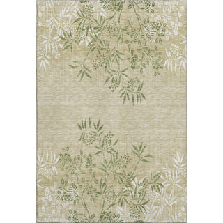 Piper Looms Mayfield Floral AMF673 Khaki Machine Washable Area Rug main image