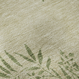 Piper Looms Mayfield Floral AMF673 Khaki Machine Washable Area Rug Swatch Image