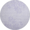 Piper Looms Mayfield Floral AMF673 Lilac Machine Washable Area Rug Round Main Image