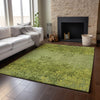 Piper Looms Mayfield Floral AMF673 Olive Machine Washable Area Rug Lifestyle Image Feature