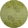 Piper Looms Mayfield Floral AMF673 Olive Machine Washable Area Rug Round Main Image