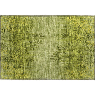 Piper Looms Mayfield Floral AMF673 Olive Machine Washable Area Rug Scatter Main Image