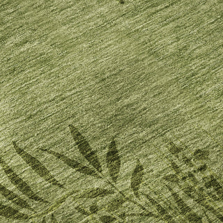Piper Looms Mayfield Floral AMF673 Olive Machine Washable Area Rug Swatch Image