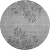 Piper Looms Mayfield Floral AMF673 Pewter Machine Washable Area Rug Round Main Image