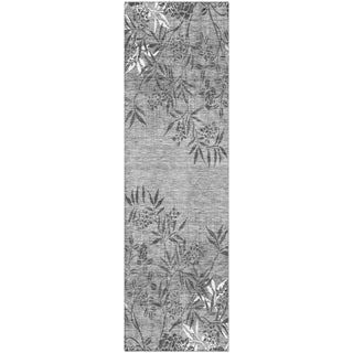 Piper Looms Mayfield Floral AMF673 Pewter Machine Washable Area Rug Runner Main Image