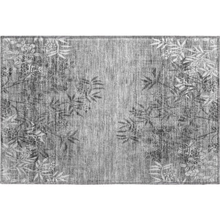 Piper Looms Mayfield Floral AMF673 Pewter Machine Washable Area Rug Scatter Main Image