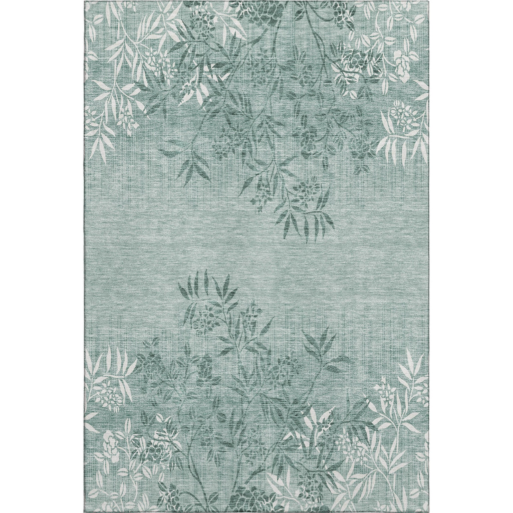Piper Looms Mayfield Floral AMF673 Sage Machine Washable Area Rug main image