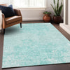 Piper Looms Mayfield Floral AMF673 Teal Machine Washable Area Rug Lifestyle Image Feature
