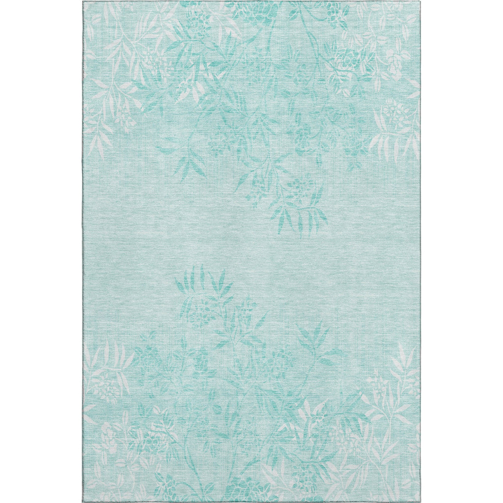 Piper Looms Mayfield Floral AMF673 Teal Machine Washable Area Rug main image