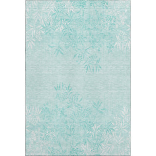 Piper Looms Mayfield Floral AMF673 Teal Machine Washable Area Rug main image