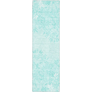 Piper Looms Mayfield Floral AMF673 Teal Machine Washable Area Rug Runner Main Image