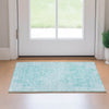 Piper Looms Mayfield Floral AMF673 Teal Machine Washable Area Rug Scatter Lifestyle Image Feature