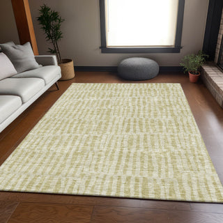 Piper Looms Mayfield Striped AMF674 Beige Machine Washable Area Rug Lifestyle Image Feature