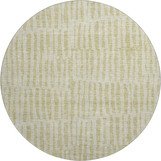Piper Looms Mayfield Striped AMF674 Beige Machine Washable Area Rug Round Main Image