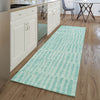 Piper Looms Mayfield Striped AMF674 Teal Machine Washable Area Rug Runner Lifestyle Image Feature