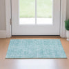 Piper Looms Mayfield Striped AMF674 Teal Machine Washable Area Rug Scatter Lifestyle Image Feature