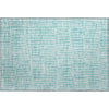Piper Looms Mayfield Striped AMF674 Teal Machine Washable Area Rug Scatter Main Image
