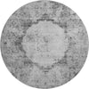 Piper Looms Mayfield Oriental AMF675 Gray Machine Washable Area Rug Round Main Image