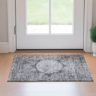 Piper Looms Mayfield Oriental AMF675 Gray Machine Washable Area Rug Scatter Lifestyle Image Feature