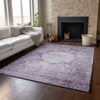 Piper Looms Mayfield Oriental AMF675 Purple Machine Washable Area Rug Lifestyle Image Feature