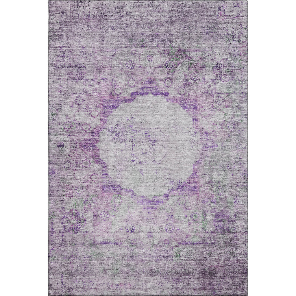 Piper Looms Mayfield Oriental AMF675 Purple Machine Washable Area Rug main image